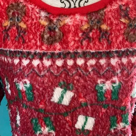 Holiday Christmas Soft Fuzzy Ugly Sweater - Picture 2 of 6
